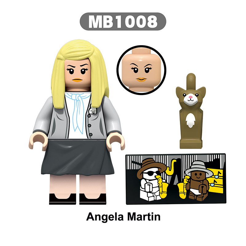 MB1001-1005 American Movie The Office Michael Scott Minifigs Building Blocks Dwight SchruteAction Figures Model Children Toys Boys