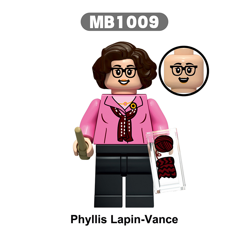 MB1001-1005 American Movie The Office Michael Scott Minifigs Building Blocks Dwight SchruteAction Figures Model Children Toys Boys