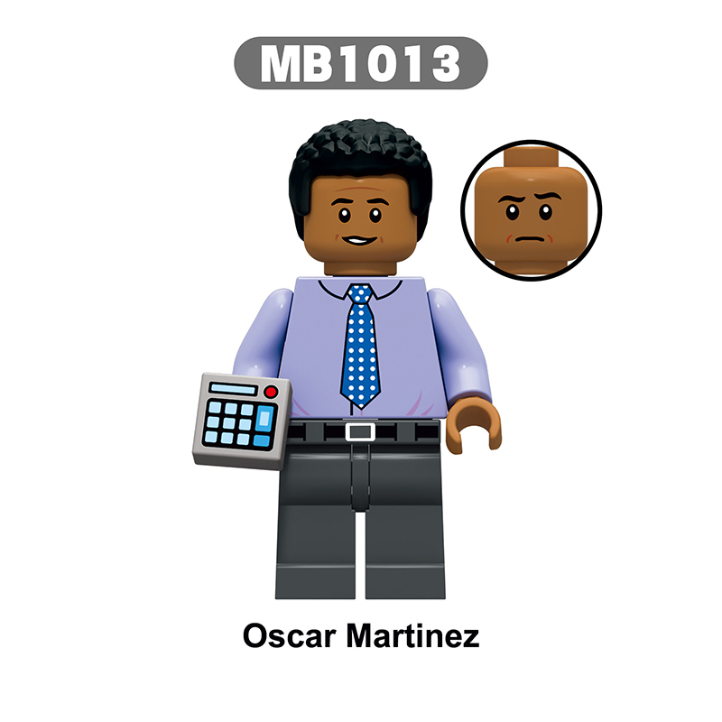 MB1006-1012 American Movie The Office Toby Flenderson Minifigs Building Blocks Dwight SchruteAction Figures Model Children Toys Boys