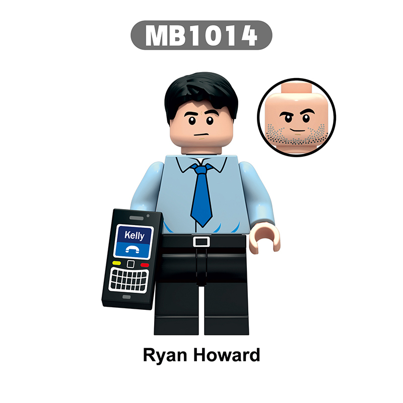 MB1006-1012 American Movie The Office Toby Flenderson Minifigs Building Blocks Dwight SchruteAction Figures Model Children Toys Boys