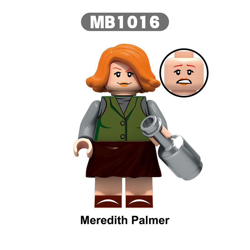 MB1006-1012 American Movie The Office Toby Flenderson Minifigs Building Blocks Dwight SchruteAction Figures Model Children Toys Boys