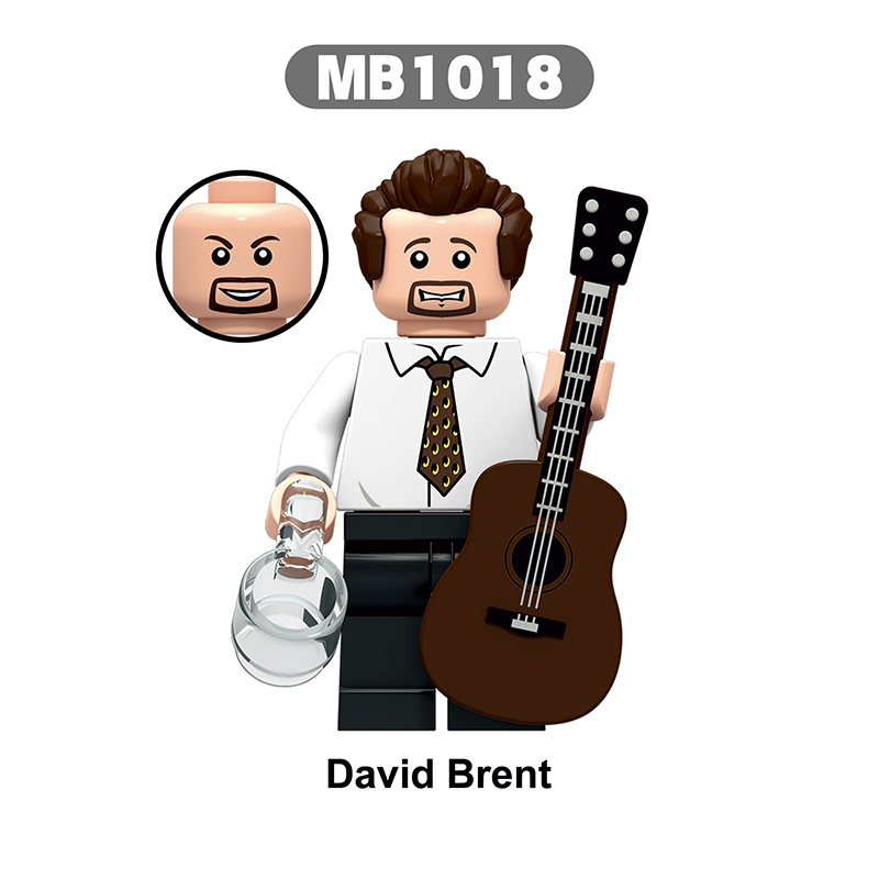 MB1006-1012 American Movie The Office Toby Flenderson Minifigs Building Blocks Dwight SchruteAction Figures Model Children Toys Boys