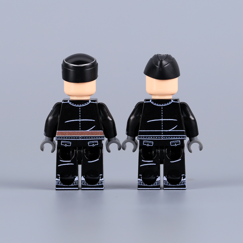 HTL045 HTL046 WW2 German Office Minifigs Building Blocks UV Printing Reinhard Heydrich Officer Army SS oldier Bricks Toys