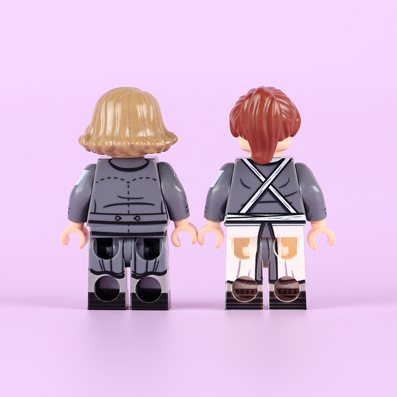 HTL003 HTL005-009 WW2 German Office Minifigs Building Blocks UV Printing SS-Obersturmbannführer Army Weapon Soldier Figures Parts Bricks Toys