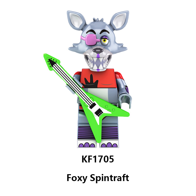 KF6122 Game Nightmare Freddy Phantom Foxy Action Figures Building Blocks Springtrap Minifigs Collection Children Birthday Gifts Toys