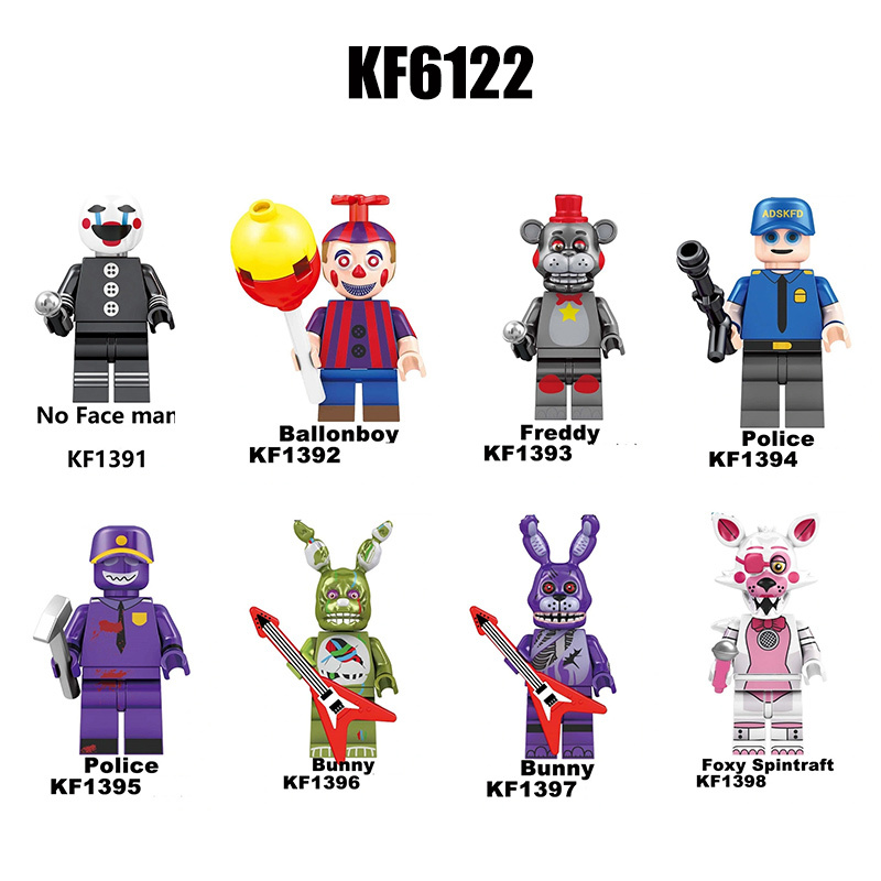 KF6121 Game Nightmare Freddy Phantom Foxy Action Figures Building Blocks Springtrap Minifigs Collection Children Birthday Gifts Toys