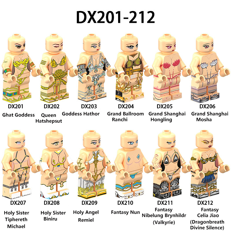 Cartoon Fantasy Nun Holy Angle Remiel Minifigs Bricks Capricorn