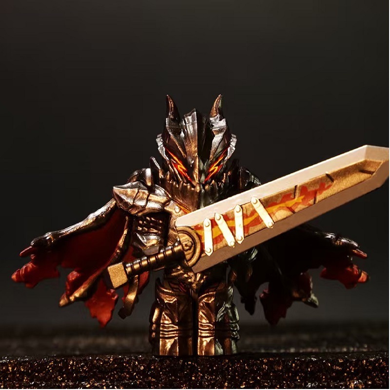 GP103 Medieval Knight Soldier Minifigs Lich King Weapon War Building Blocks Fantasy Lore Sword City Toy Kids Gift