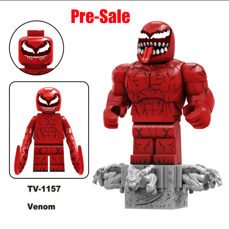 AF321-326 Marvel Series Venom Action Figure DC Comics Collection Model Carnage Minifigs Building Blocks Children Toys Gifts Boys