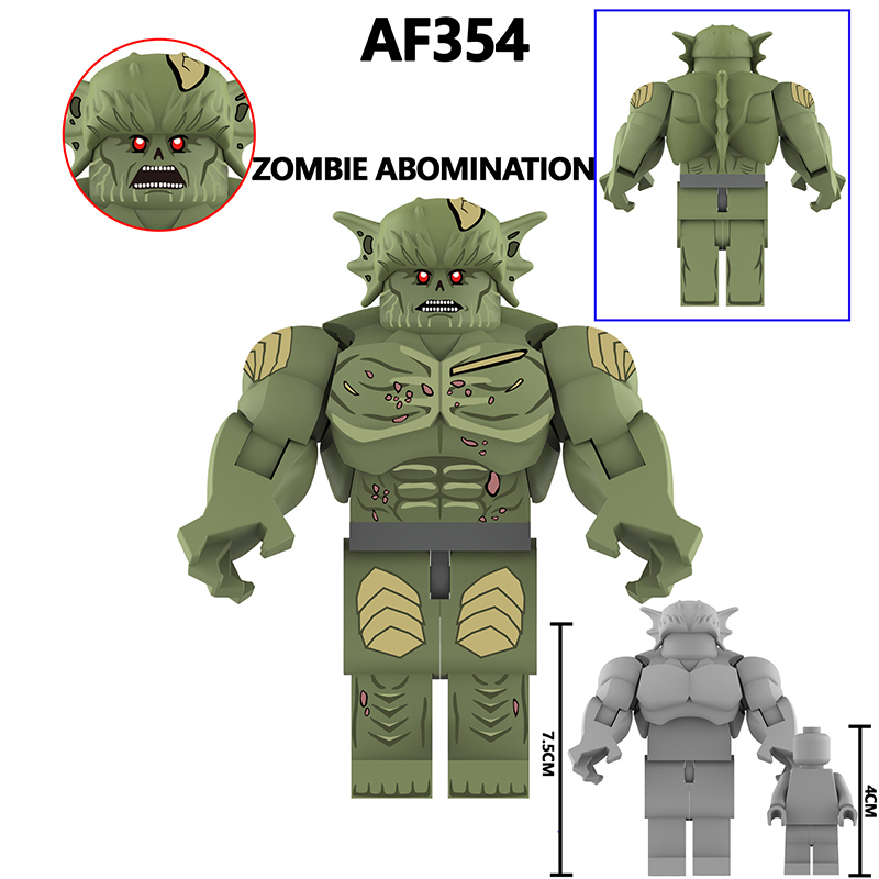 AF342-355  America Disney Marvel superhero series Rhino Zombie Hulk DC Comics Minifigurs Building Blocks Avengers Thanos Action Iron Models Toys Gift