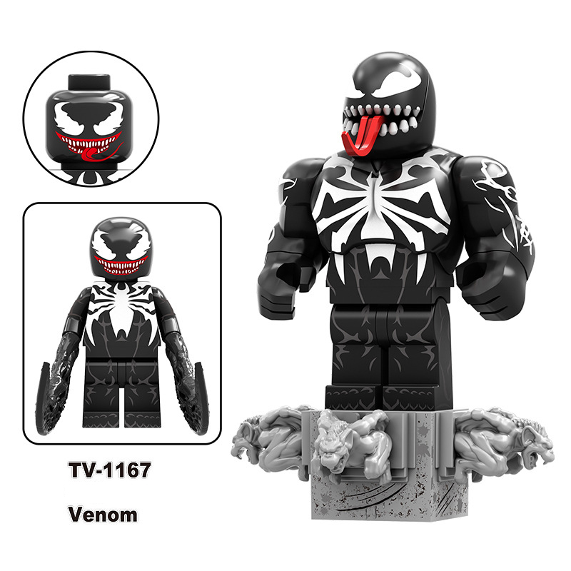 TV6220 Marvel Series Venom Action Figure DC Comics Collection Model Carnage Minifigs Building Blocks Children Toys Gifts Boys