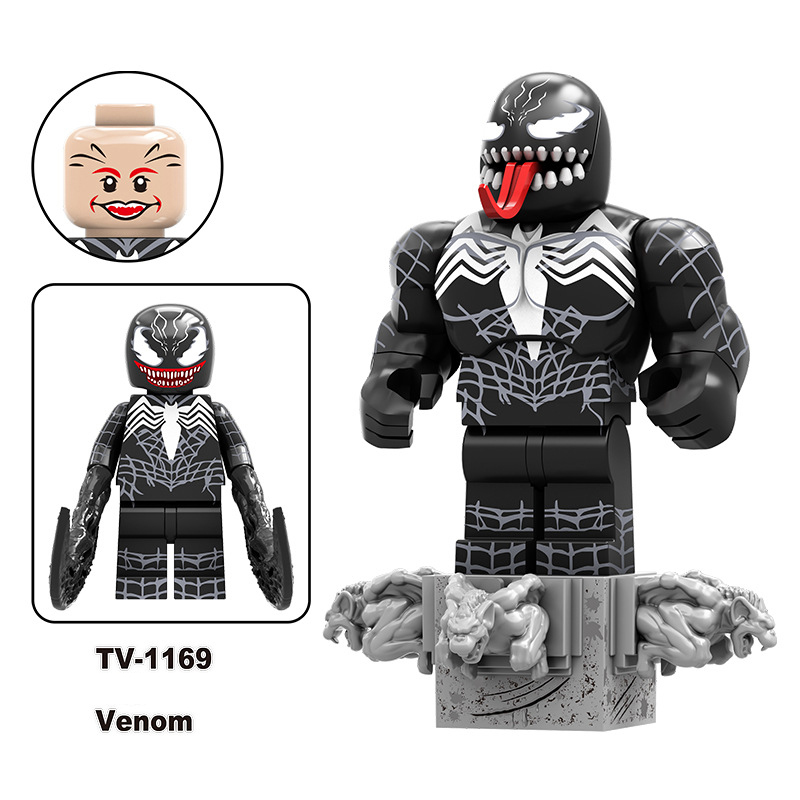 TV6220 Marvel Series Venom Action Figure DC Comics Collection Model Carnage Minifigs Building Blocks Children Toys Gifts Boys