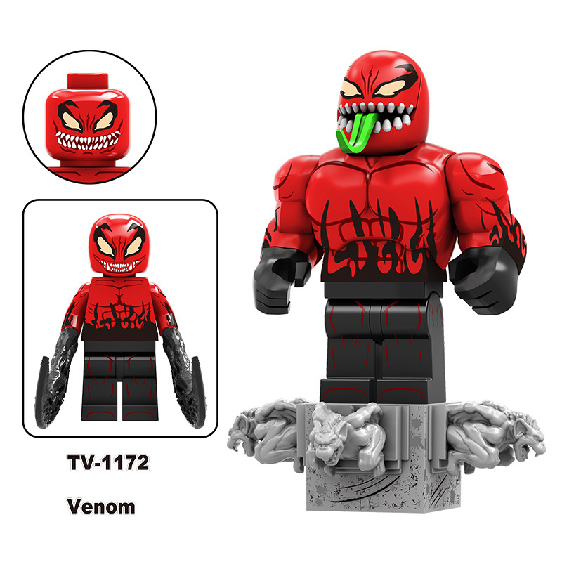 TV6220 Marvel Series Venom Action Figure DC Comics Collection Model Carnage Minifigs Building Blocks Children Toys Gifts Boys