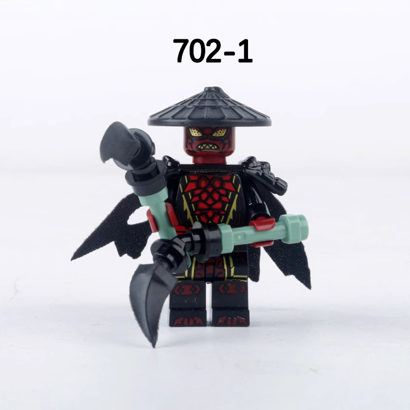 FD601-604 Phantom Ninja Game Series Minifigs Building Blocks Forbidden five  Accessories Shield Sword Compatible Toys Boys