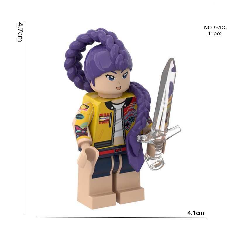 911-4  Cartoon Butters KPop Demon Hunters Minifigs Building Blocks SAJA Action Figures Children Gifts Birthday Toys