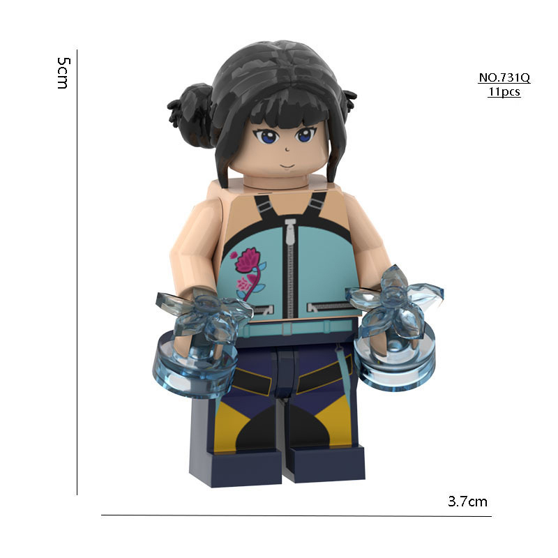 911-4  Cartoon Butters KPop Demon Hunters Minifigs Building Blocks SAJA Action Figures Children Gifts Birthday Toys
