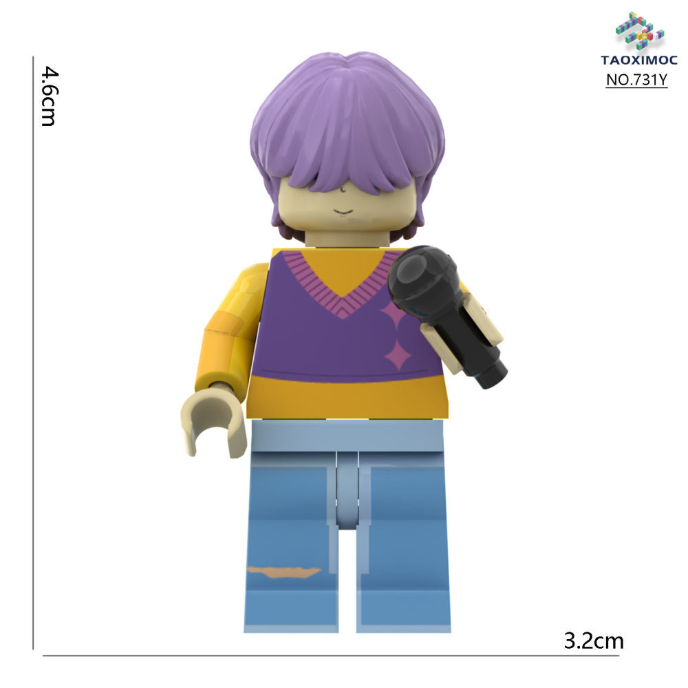 911-4  Cartoon Butters KPop Demon Hunters Minifigs Building Blocks SAJA Action Figures Children Gifts Birthday Toys