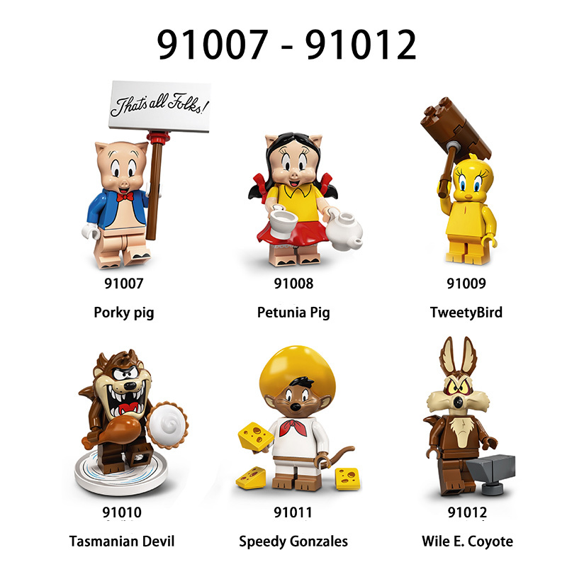 WM6066 Disney Cartoon Mickey Mouse and Friends Minifigs Blocks Minnie Mouse Mickey Mouse Tang Duck Model Childeren Toys Gifts