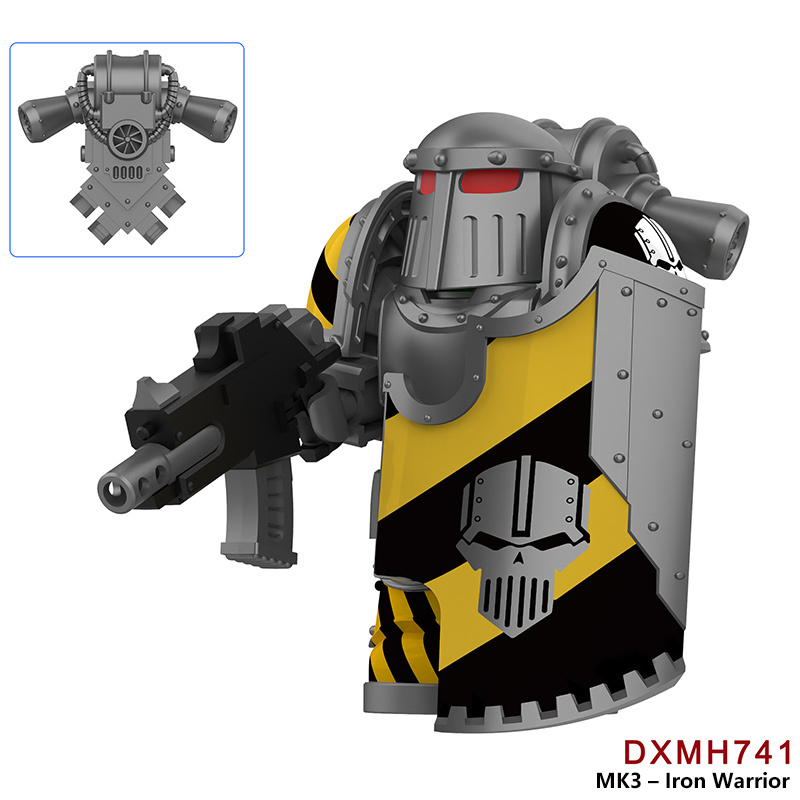 DXMH741-744 Game MK3- Empire Fist Veteran Minifigs Motorcycle Building Blocks Armour Compatible Toys Gift