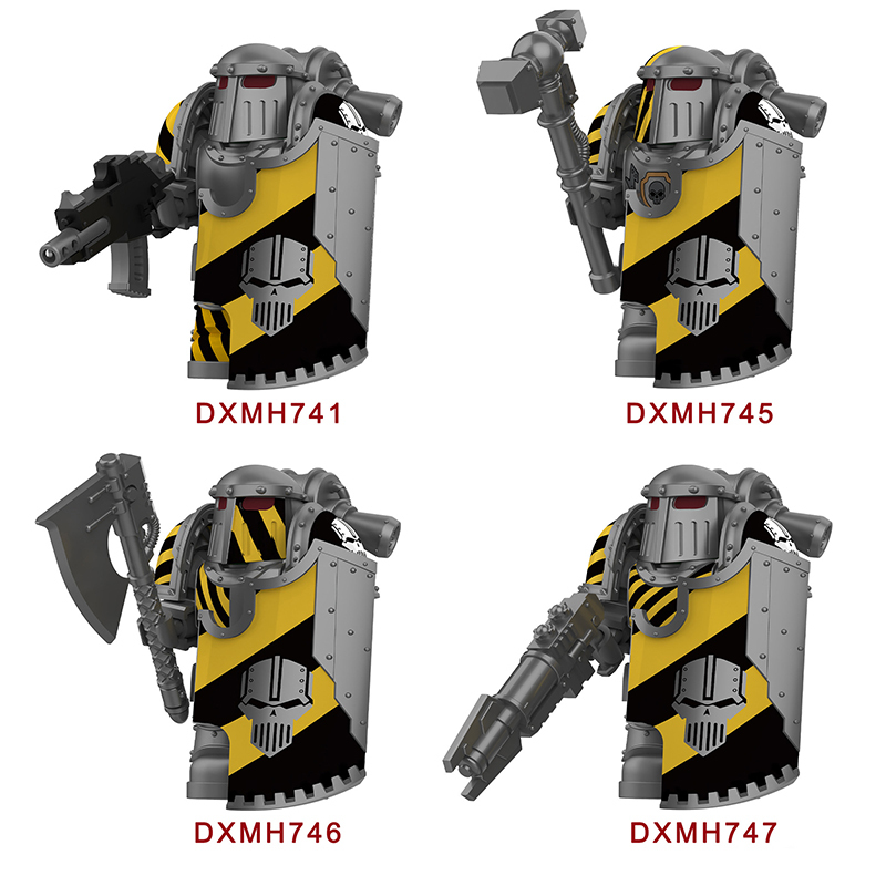 DXMH741-744 Game MK3- Empire Fist Veteran Minifigs Motorcycle Building Blocks Armour Compatible Toys Gift