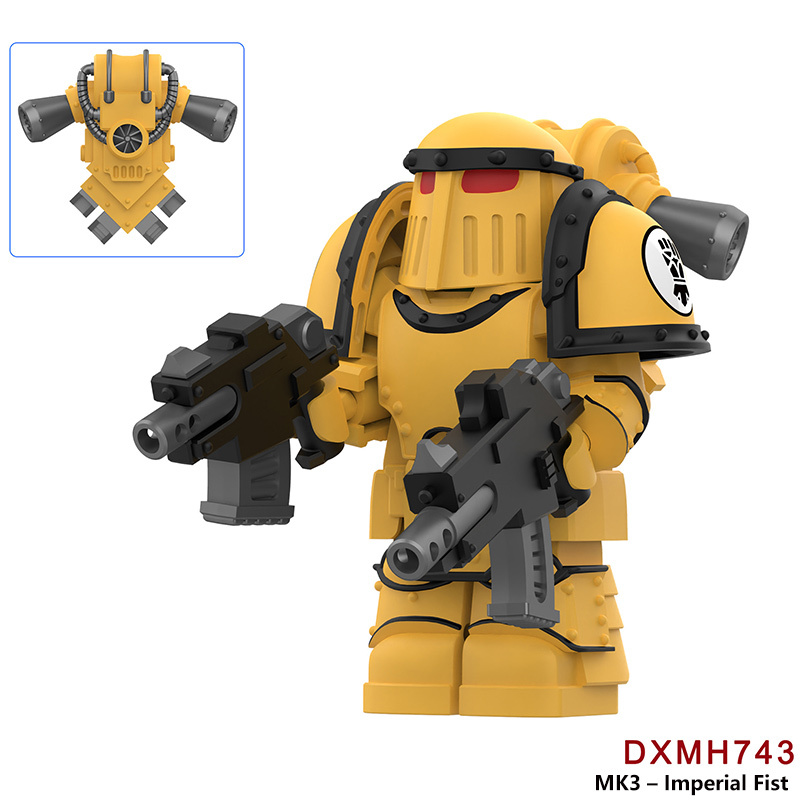 DXMH741-744 Game MK3- Empire Fist Veteran Minifigs Motorcycle Building Blocks Armour Compatible Toys Gift