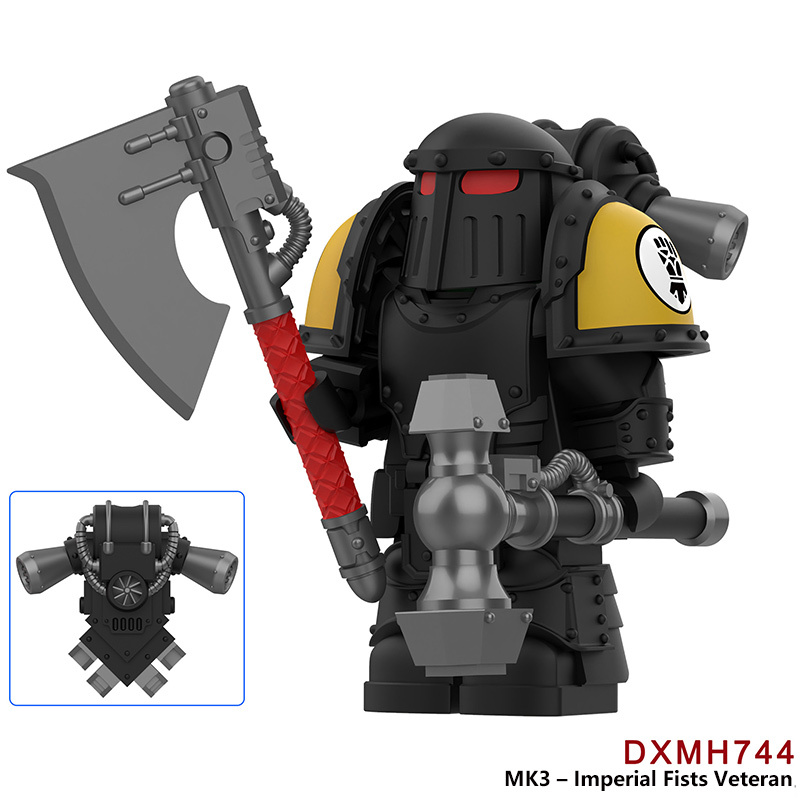 DXMH741-744 Game MK3- Empire Fist Veteran Minifigs Motorcycle Building Blocks Armour Compatible Toys Gift