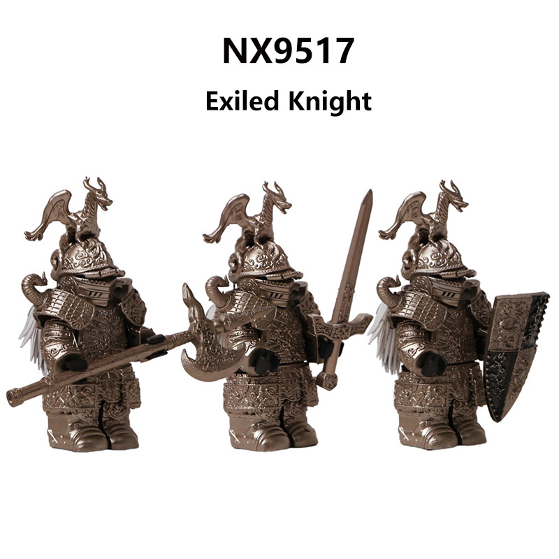 GK111 Medieval Knight Soldier Minifigs Sauron Weapon War Building Blocks The Lord of the Rings Action Figures City Toy Kids Gifts