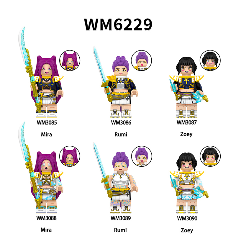 Witch Hunter Minifigure Collection Minifigs Pink Action Figures Bricks