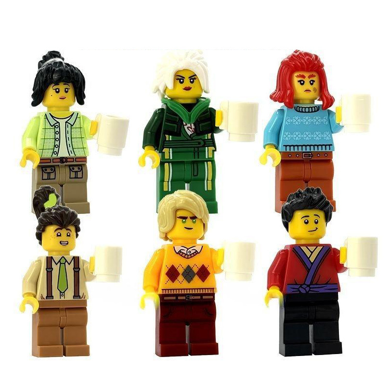 AIP1010 AIP1011 Phantom Ninja Game Series Weapon Minifigs Building Blocks Accessories Widerfell Wildfire Shredder Compatible Toys Boys