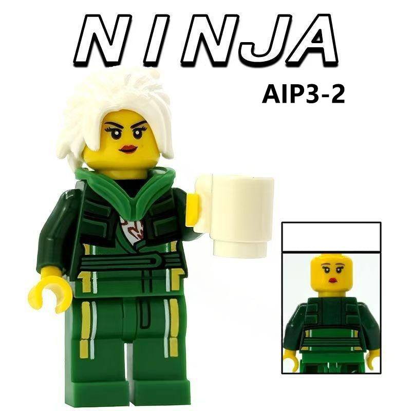 AIP1010 AIP1011 Phantom Ninja Game Series Weapon Minifigs Building Blocks Accessories Widerfell Wildfire Shredder Compatible Toys Boys