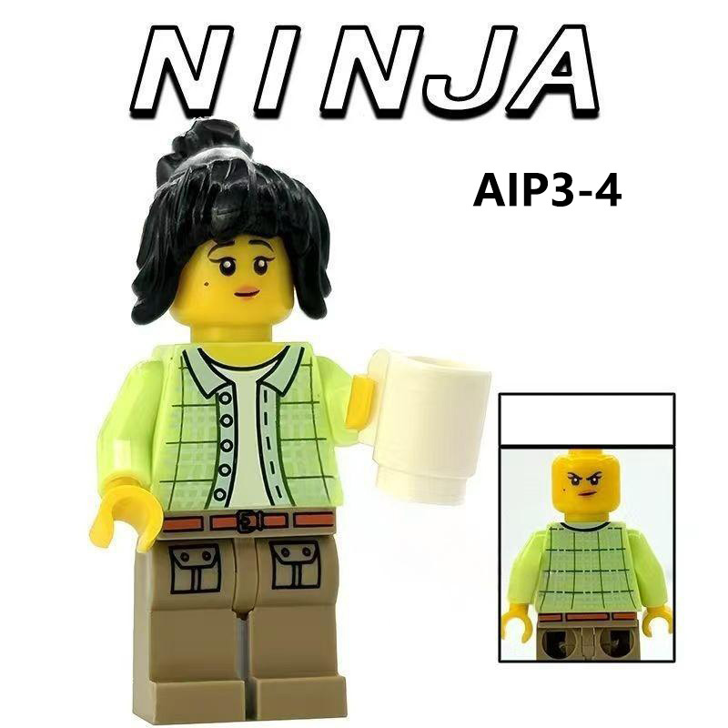 AIP1010 AIP1011 Phantom Ninja Game Series Weapon Minifigs Building Blocks Accessories Widerfell Wildfire Shredder Compatible Toys Boys