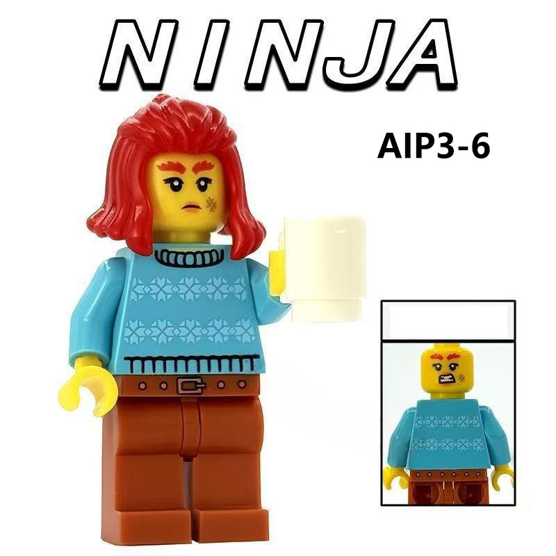 AIP1010 AIP1011 Phantom Ninja Game Series Weapon Minifigs Building Blocks Accessories Widerfell Wildfire Shredder Compatible Toys Boys