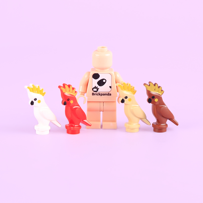 MOC City Animal Series Minifigures Flamingo Building Blocks DIY Farm Zoo Owl Accessories Bricks Modle Toys For Children Compatible