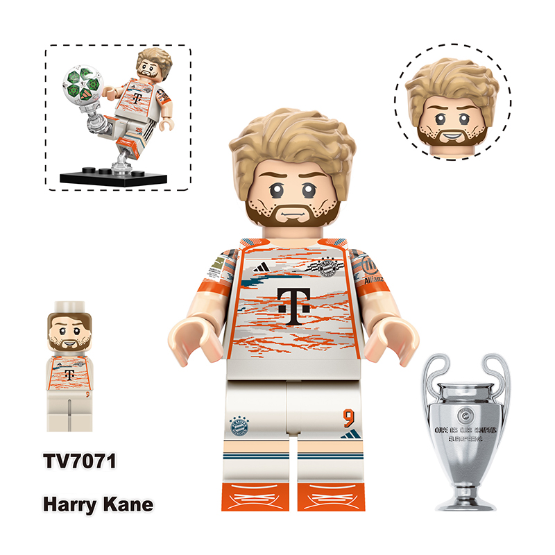 World Cup Vincius Bellingham Cristiano Ronaldo Football Minifig