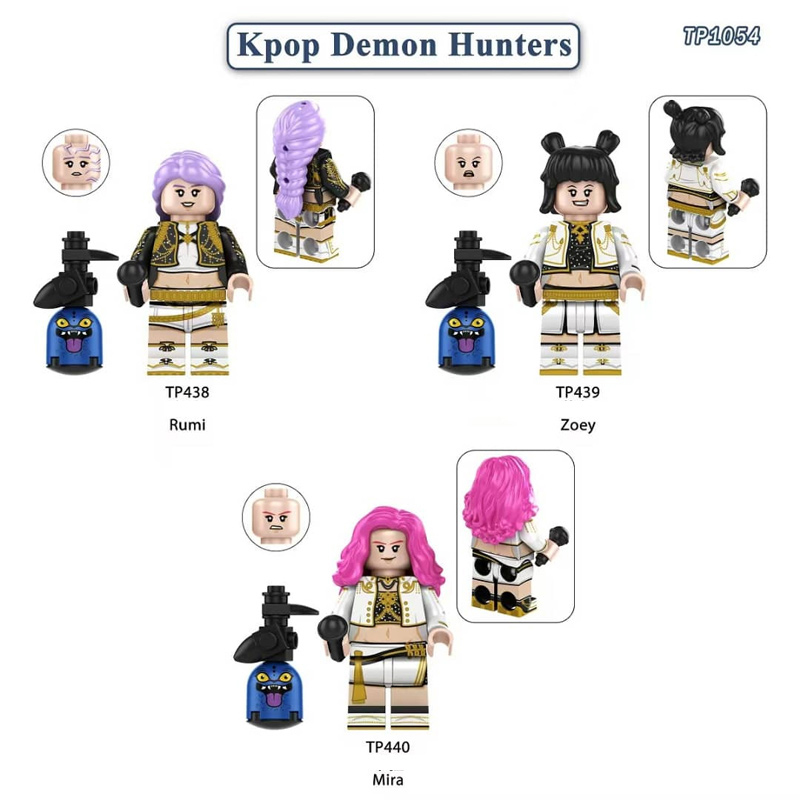 Witch Hunter Minifigure Collection Minifigs Pink Action Figures Bricks