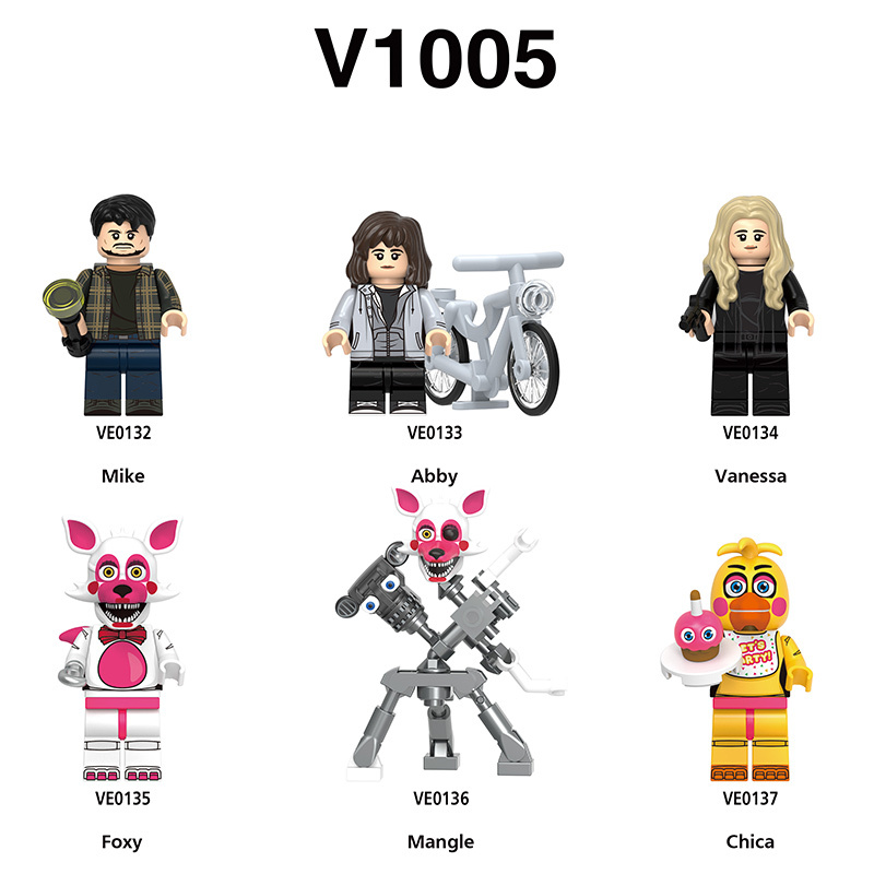 WM6170 Game Nightmare Freddy Phantom Foxy Action Figures Building Blocks Springtrap Minifigs Collection Children Birthday Gifts Toys