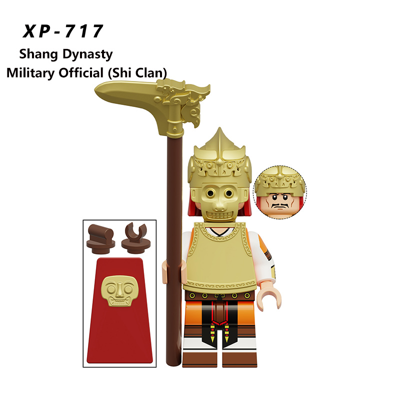 Medieval soldier Minifigures China Acient Tang Dynasty Bricks