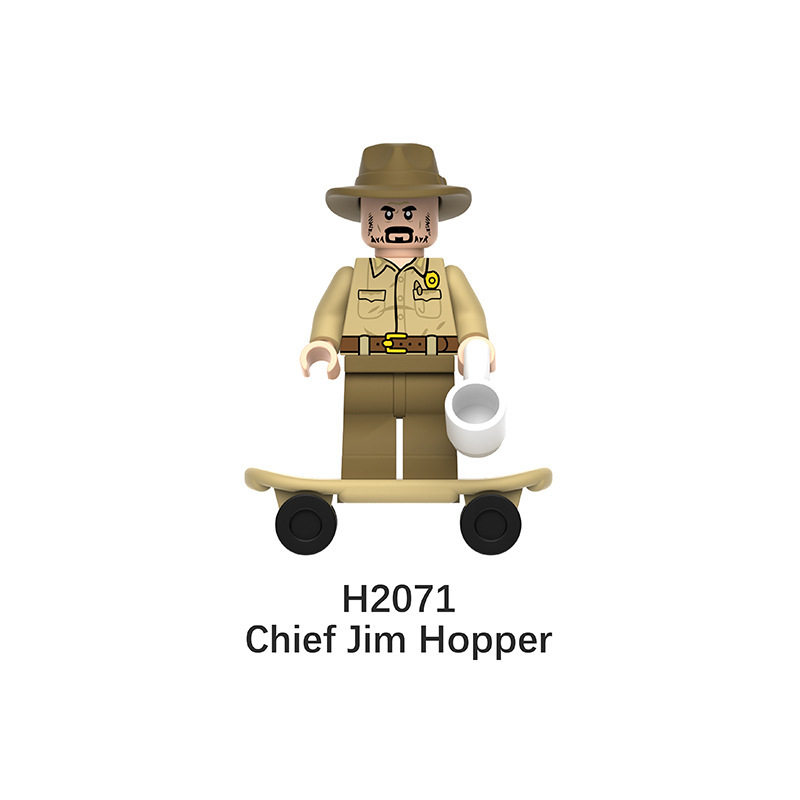 LG1004 Stranger Things Series Minifigures Building Blocks Demogorgon Dustin Cartoon Figures Models DIY Toys Gifts For Children