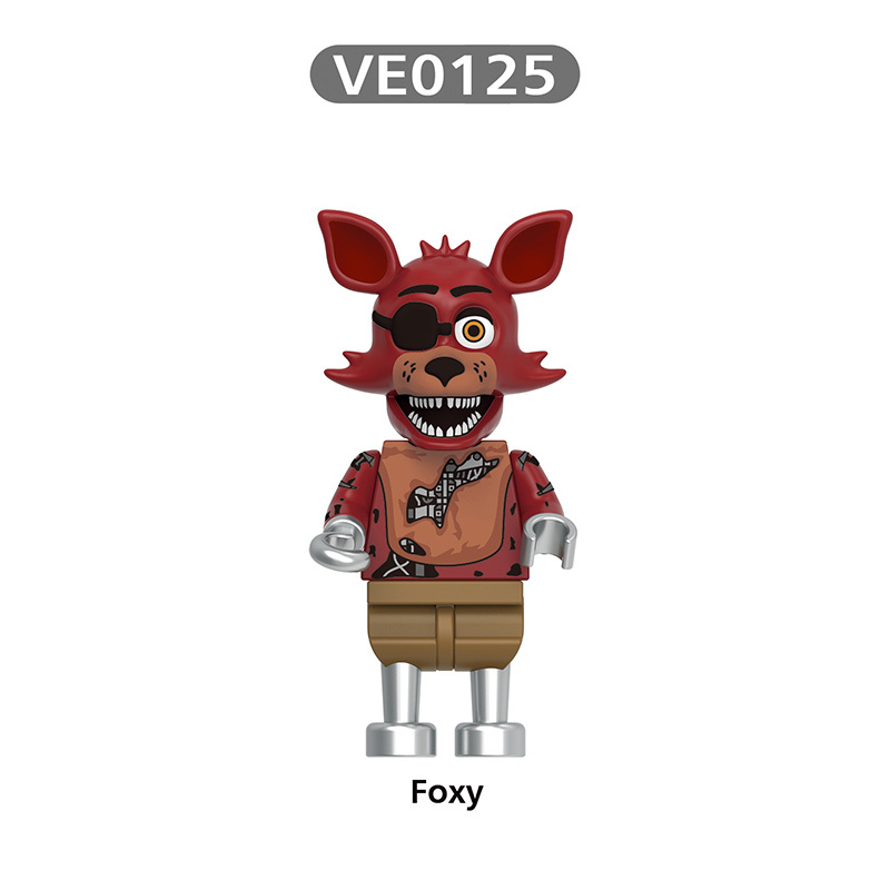 V1004 Game Nightmare Freddy Phantom Foxy Action Figures Building Blocks Springtrap Minifigs Collection Children Birthday Gifts Toys