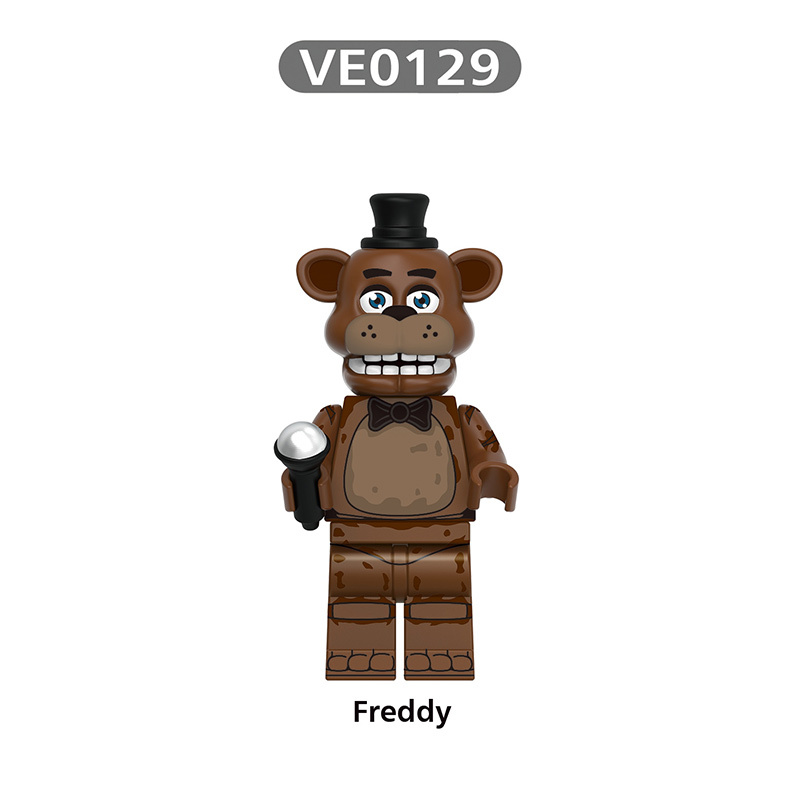 V1004 Game Nightmare Freddy Phantom Foxy Action Figures Building Blocks Springtrap Minifigs Collection Children Birthday Gifts Toys