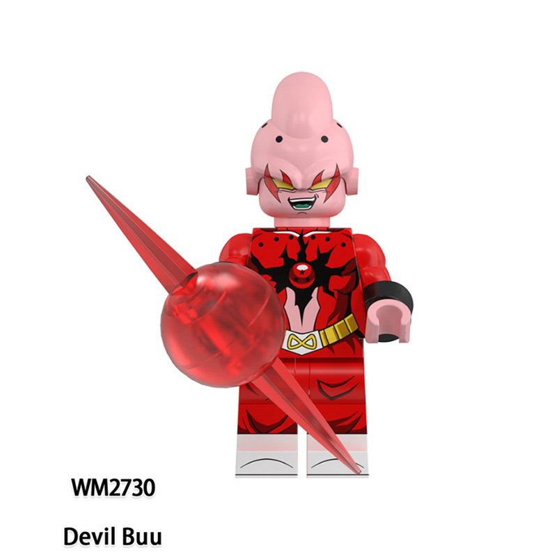 WM6185 Dragon Ball Devil Buu Bardock Gogeta Building Blocks Comic Torankusu Vegeta Turles Japanese Anime Action Gifts Toys Kids