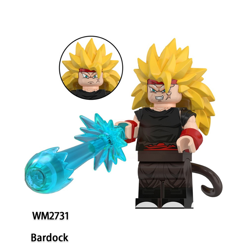 WM6185 Dragon Ball Devil Buu Bardock Gogeta Building Blocks Comic Torankusu Vegeta Turles Japanese Anime Action Gifts Toys Kids