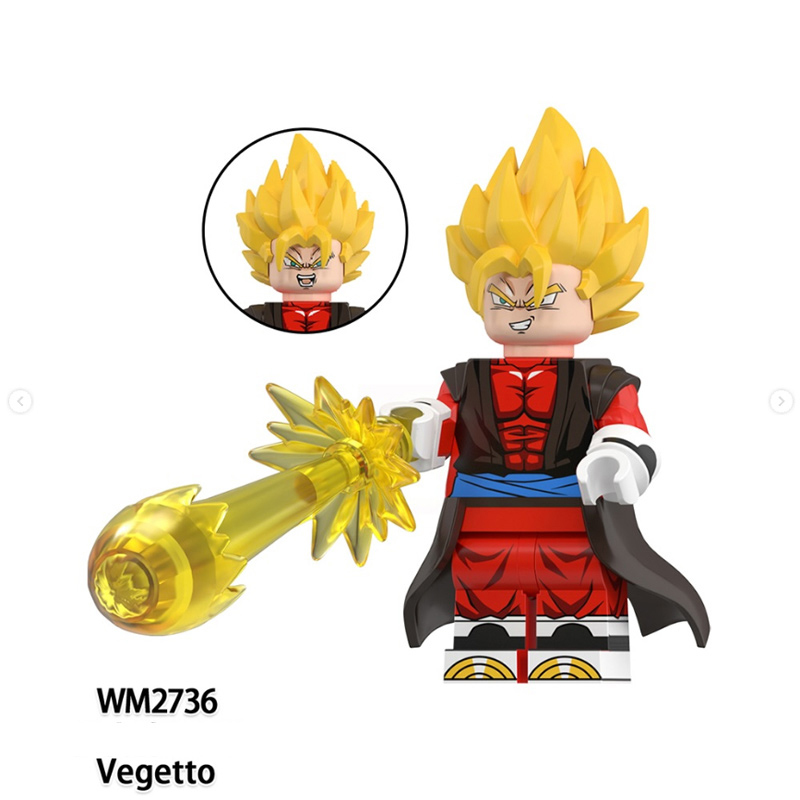 WM6185 Dragon Ball Devil Buu Bardock Gogeta Building Blocks Comic Torankusu Vegeta Turles Japanese Anime Action Gifts Toys Kids