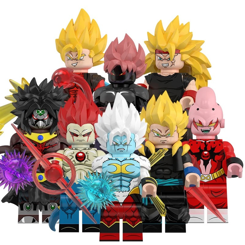 WM6185 Dragon Ball Devil Buu Bardock Gogeta Building Blocks Comic Torankusu Vegeta Turles Japanese Anime Action Gifts Toys Kids