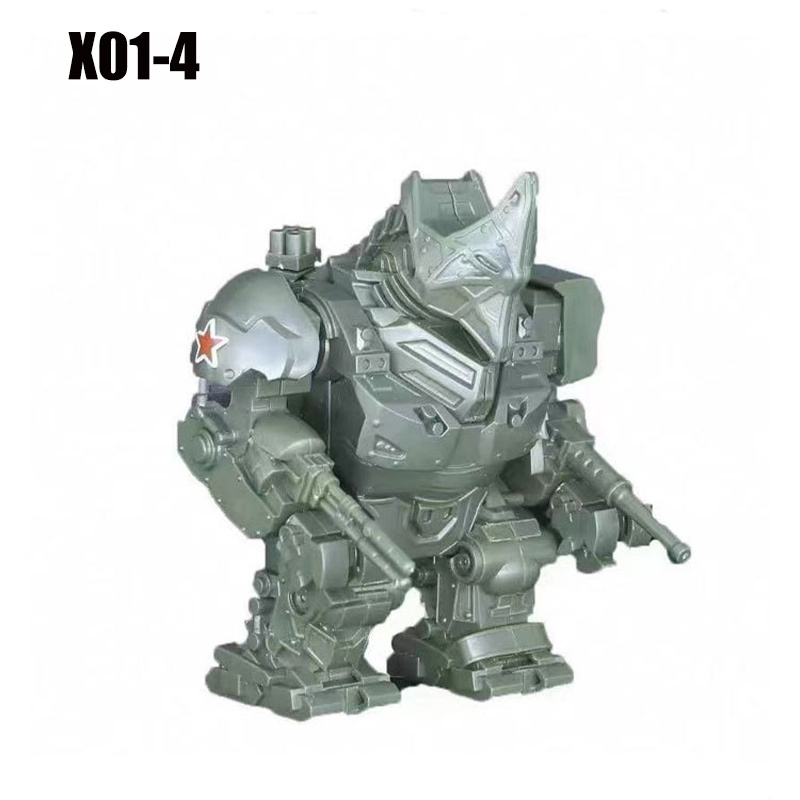 X01 Movie Rhino Action Figures Assembly Building Blocks The Amazing Man 2 Mechanical Armor Building Blocks MOC Brick Kids Toys Gift