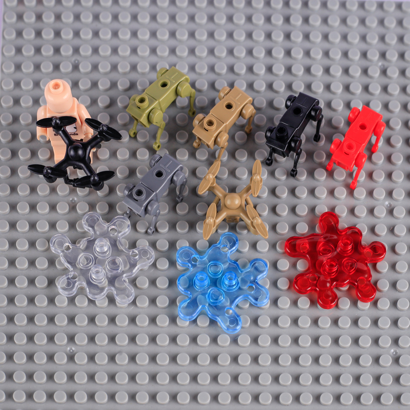 WOF01-04 Star Wars Series Droideka Mecha Robot Dog Building Blocks City Science Fiction T47 Action Figures Bricks Model Toys Kids Gifts