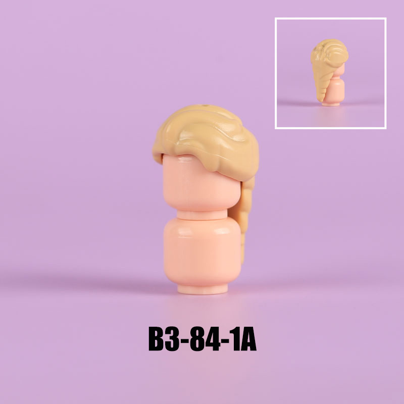 MOC City People Hat Building Blocks Baseball Cap Beret Hairstyle Hair Meatball Head Compatible Hats Bricks Children Gifts Toys