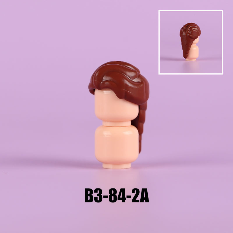 MOC City People Hat Building Blocks Baseball Cap Beret Hairstyle Hair Meatball Head Compatible Hats Bricks Children Gifts Toys