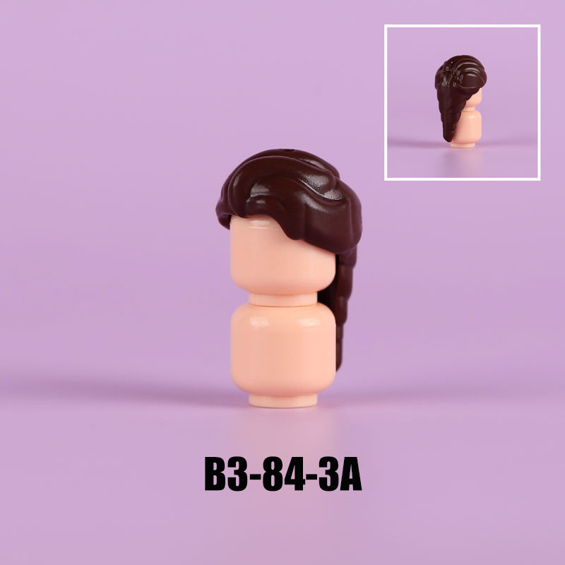 MOC City People Hat Building Blocks Baseball Cap Beret Hairstyle Hair Meatball Head Compatible Hats Bricks Children Gifts Toys