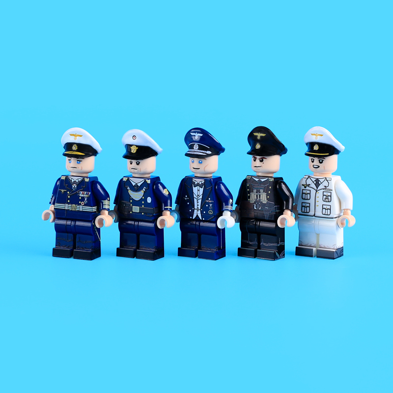MTUV025 WW2 German Grand Admiral Minifigs Building Blocks UV Printing  Karl Dönitz Großadmiral Action Figures Soldier Children  Bricks Toys